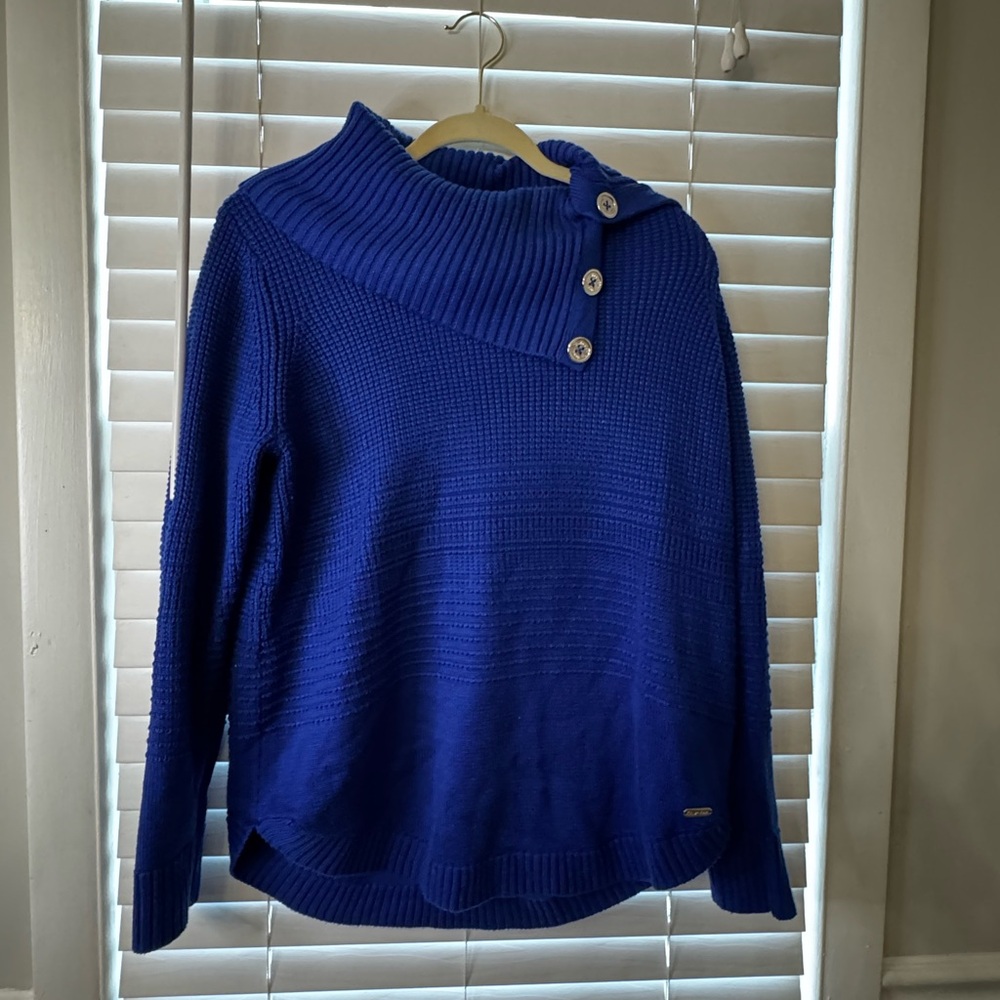 Calvin Klein Cobalt Blue Knit Sweater
